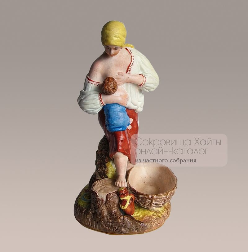 Статуэтка "Кормилица", женщина, ребенок
